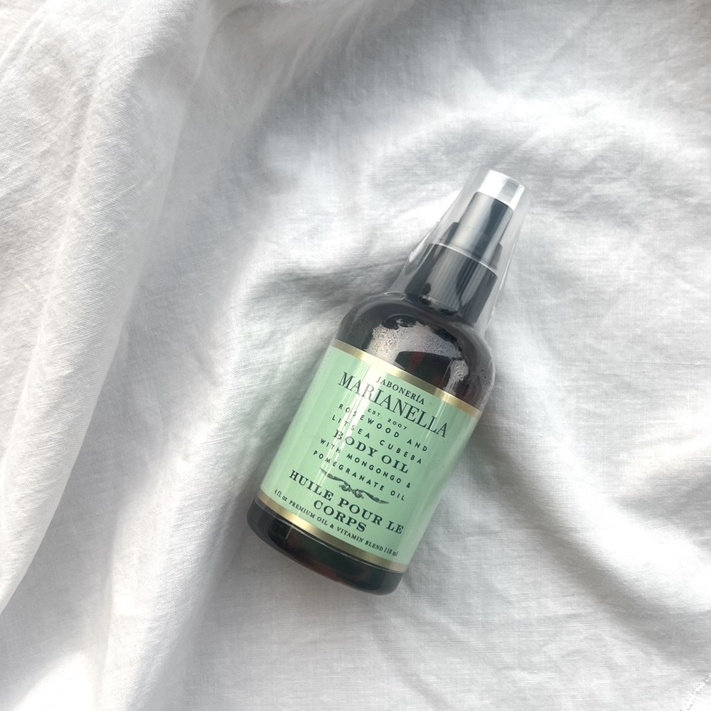 Jaboneria Marianella Rosewood & Litsea Cubeba Body Oil | 4 oz Bottle -Sealed